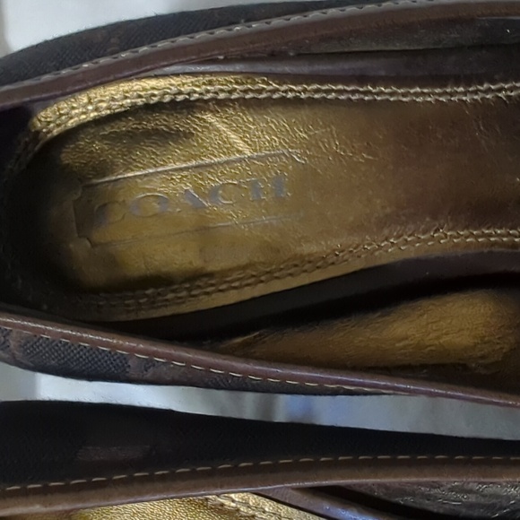 Dark brown Coach Freesia heels sz 9 - Picture 4 of 4
